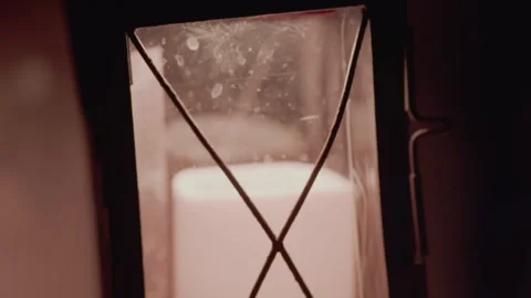 The lantern stands in the night Stock Footage 246979439