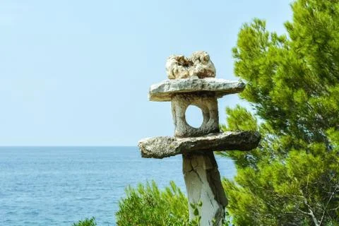 Lantern of stone. Stock Photos