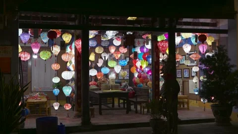 Lantern Temple Hoi An Vietnam Stock Footage 303627014