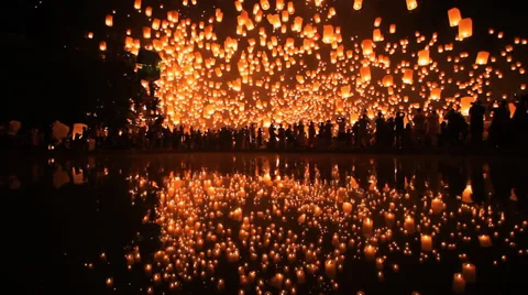 Lantern Traditional Festival Stock Footage