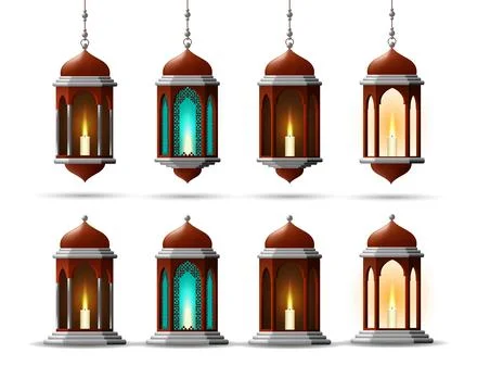 Lantern Vector set. Stock Illustration