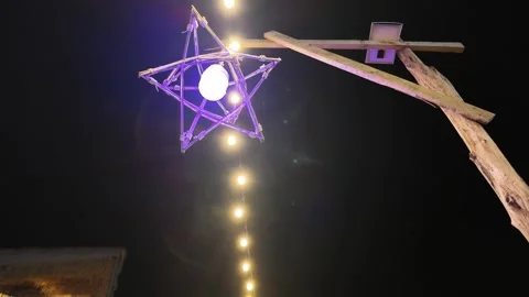 Lantern with a view of the sky Stock-Footage 309128559