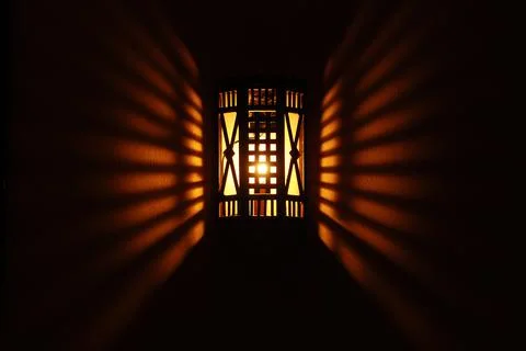 Lantern on the wall Stock Photos