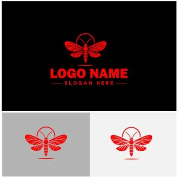 Lanternfly logo icon vector for business brand app icon Lanternfly Insect b.. Stock Illustration