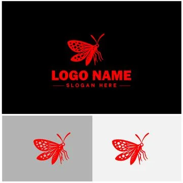 Lanternfly logo icon vector for business brand app icon Lanternfly Insect b.. Stock Illustration