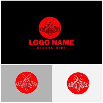 Lanternfly logo icon vector for business brand app icon Lanternfly Insect b.. Illustrazione stock