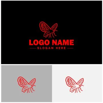 Lanternfly logo icon vector for business brand app icon Lanternfly Insect b.. Stock Illustration