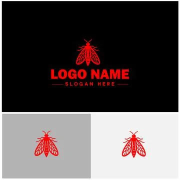 Lanternfly logo icon vector for business brand app icon Lanternfly Insect b.. Stock Illustration