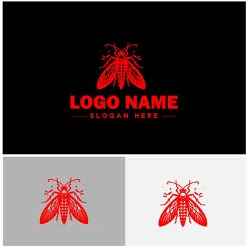 Lanternfly logo icon vector for business brand app icon Lanternfly Insect b.. Illustrazione stock