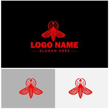 Lanternfly logo icon vector for business brand app icon Lanternfly Insect b.. Stock Illustration