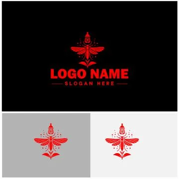 Lanternfly logo icon vector for business brand app icon Lanternfly Insect b.. Illustrazione stock