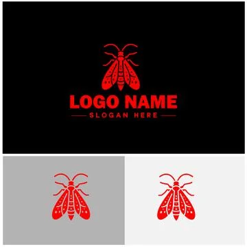 Lanternfly logo icon vector for business brand app icon Lanternfly Insect b.. Stock Illustration
