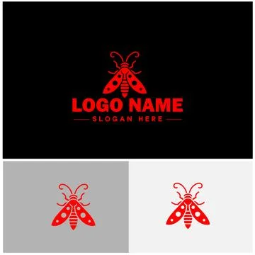 Lanternfly logo icon vector for business brand app icon Lanternfly Insect b.. Illustrazione stock