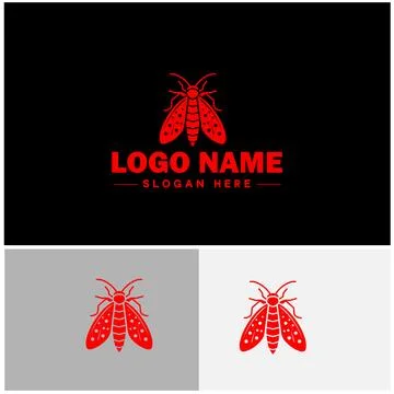 Lanternfly logo icon vector for business brand app icon Lanternfly Insect b.. Illustrazione stock