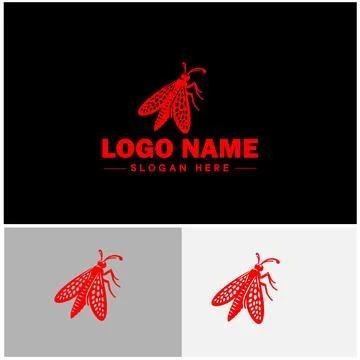 Lanternfly logo icon vector for business brand app icon Lanternfly Insect b.. Stock Illustration