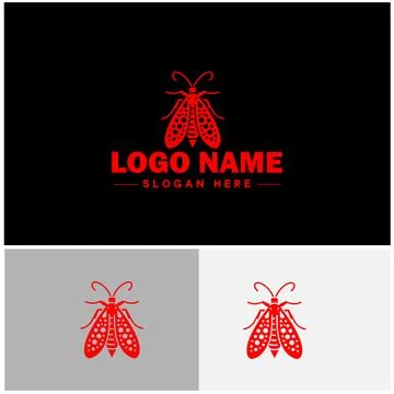 Lanternfly logo icon vector for business brand app icon Lanternfly Insect b.. Stock Illustration