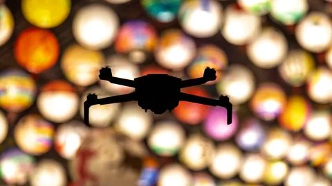 Lanterns and drones Stock Photos