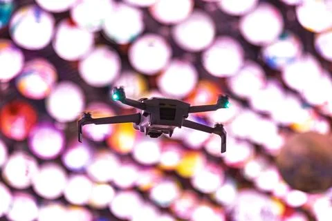 Lanterns and drones Stock Photos