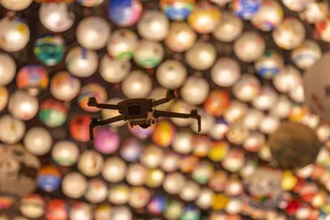 Lanterns and drones Stock Photos