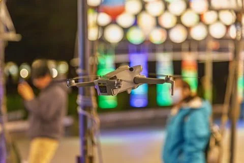 Lanterns and drones Stock Photos