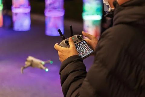 Lanterns and drones Stock Photos