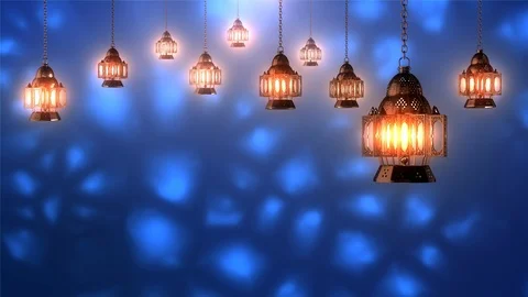 Lanterns Background Stock Footage 89201376