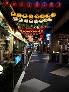 Lanterns in the Ceiling Stock Photos