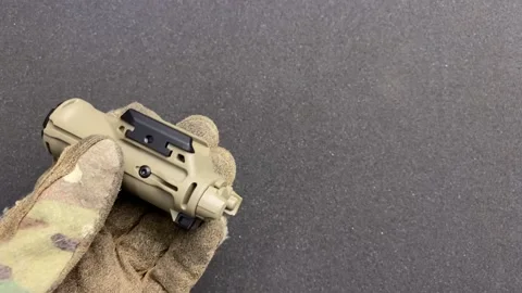 Lanterns for combat pistols Stock Footage 132724919