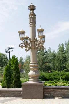 Lanterns for illumination of streets. Stock Photos