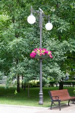 Lanterns for illumination of streets. Stock Photos
