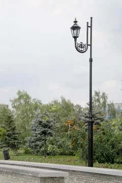 Lanterns for illumination of streets. Foto stock