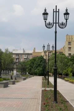 Lanterns for illumination of streets. Stock Photos
