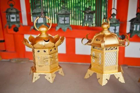Lanterns in Japan Foto stock