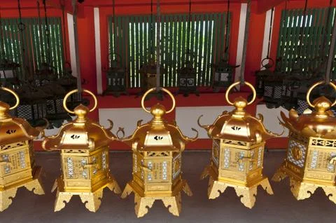 Lanterns in Japan Foto stock