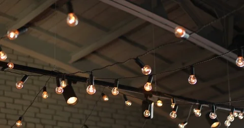 Lanterns in the night, bokeh Vídeos de archivo 123611476