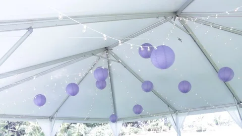 Lanterns Swinging Stock Footage 104823375