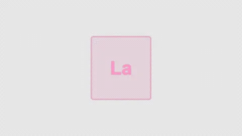 Lanthanum La Periodic Table Element Tile Clean No Text Animation Video Overlay A 動画素材 339368197