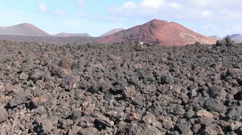 Lanzarote - lava - volcano Видео 55491817