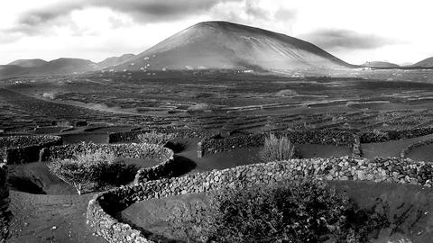 Lanzarote moonscape Stock Photos