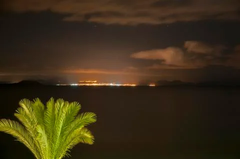 Lanzarote night 写真素材