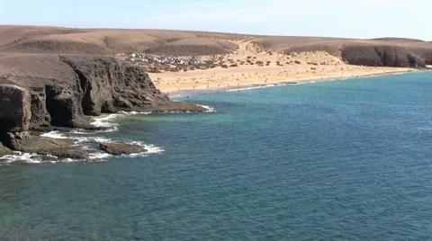 Lanzarote - Spain - Beach Stock Footage 46145064