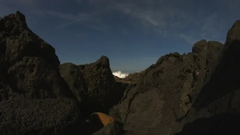 Lanzarote, summer, waves, La Santa Sports Stock Footage 89689591