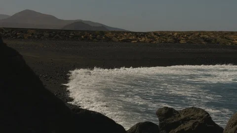 Lanzarote, summer, waves, La Santa Sports Stock Footage 89689836