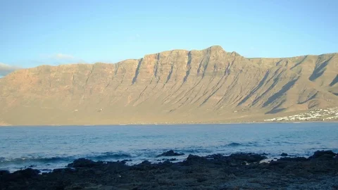 Lanzarote Sunset Cliffs Stock Footage 101738326