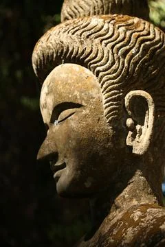 Lao buddha face Stock Photos