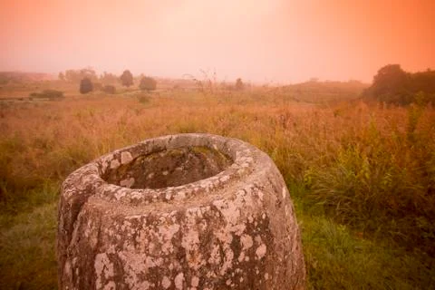 LAO PHONSAVAN PLAIN OF JARS Foto stock