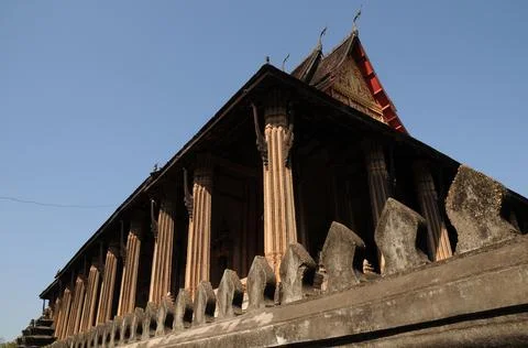 Lao temple Stock Photos