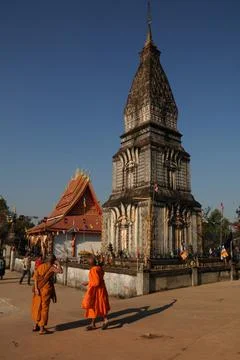 Lao temple Stock Photos