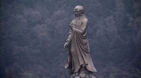 Lao tze，The statue Stock-Footage 57321511