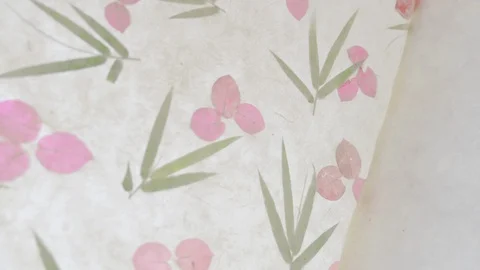 LAOS 03 handmade paper Stock Footage 129396907